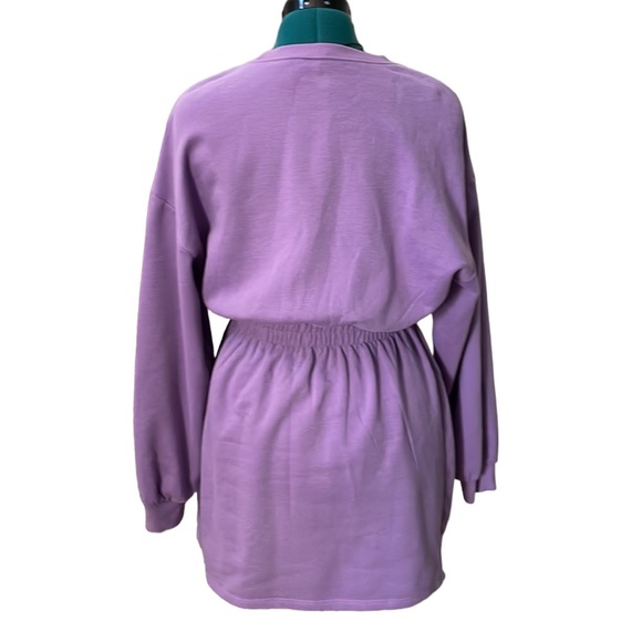 H&M Divided Sweatshirt Dress Juniors/Women Lavender Size S - Picture 2 of 5